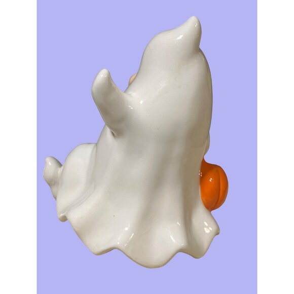 Halloween Decor Child Dressed as Ghost Figurine - Picture 5 of 11